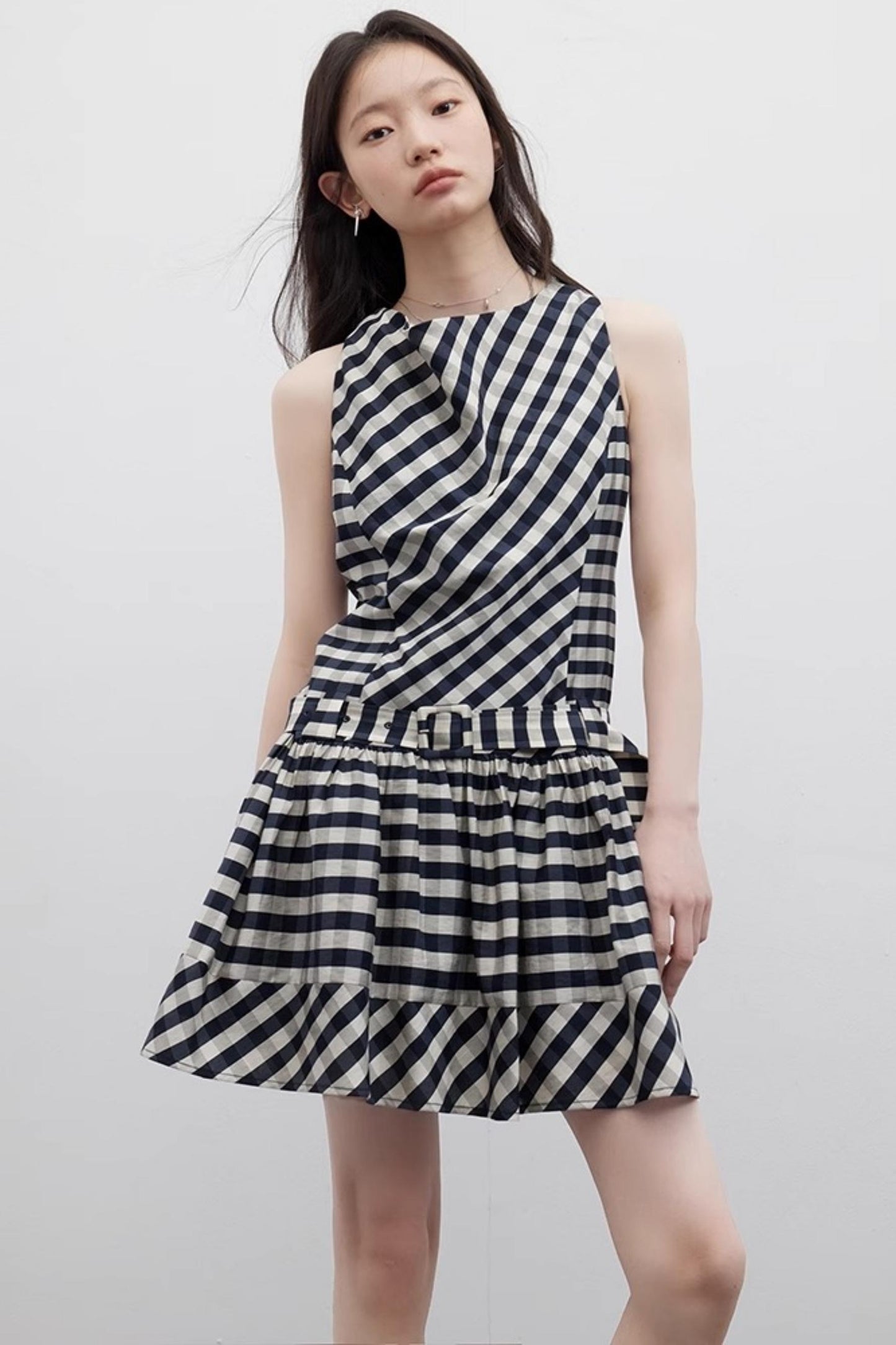 Vintage Check Acetate Dress