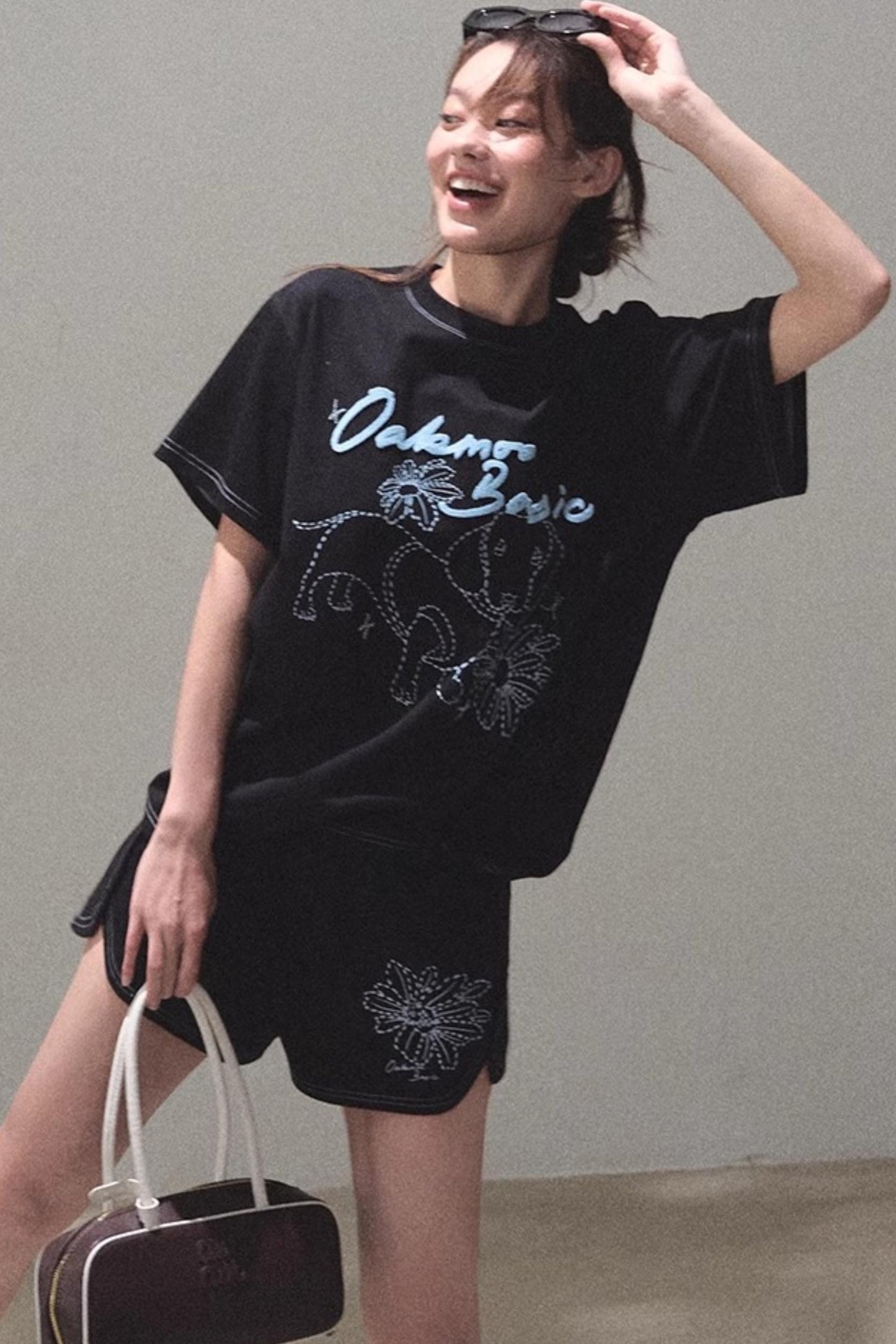 Puppy Cotton Tee & Shorts Set-Up