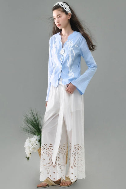 Vintage Lily Flared Sleeve Shirt