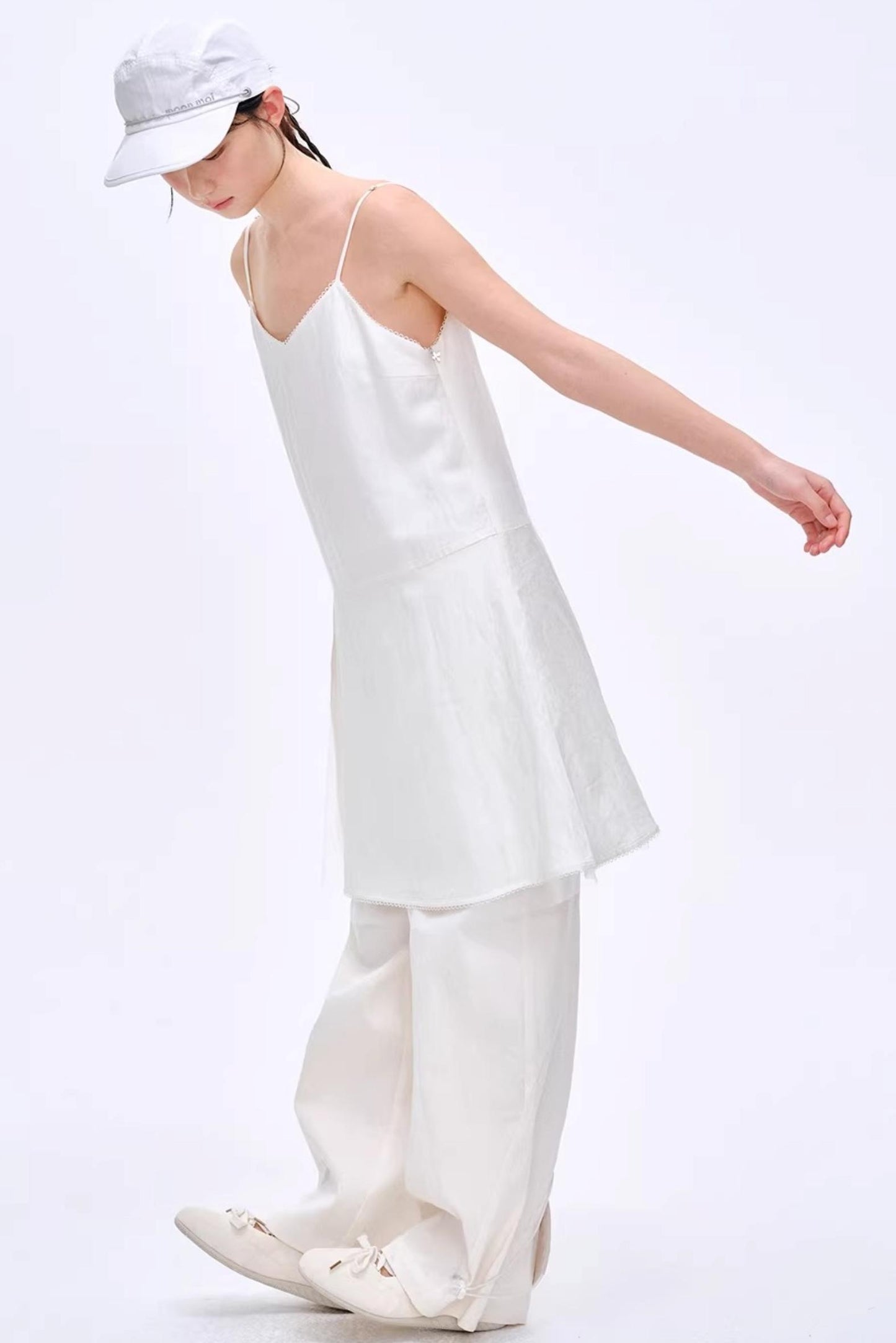 Lyocell Color-Block Pants
