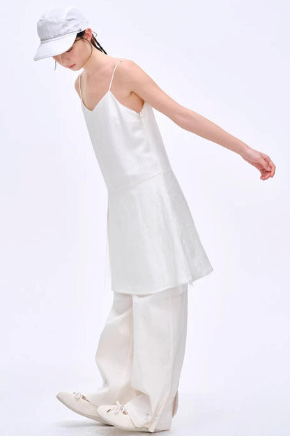 Lyocell Color-Block Pants