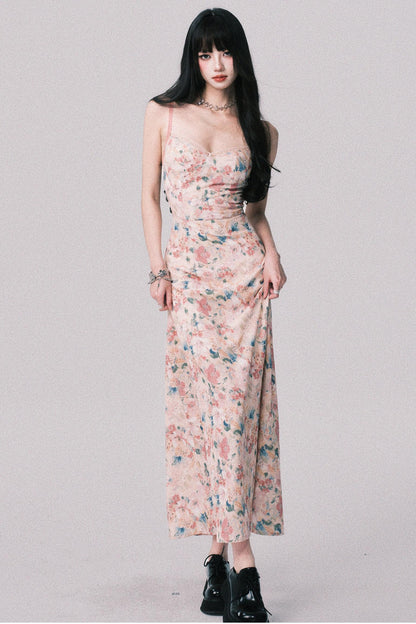 Dreamy Floral Halter Dress