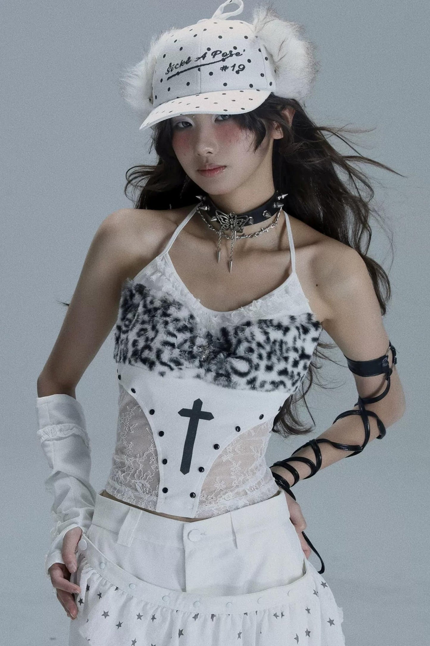Gothic Lace Patchwork Tank Top