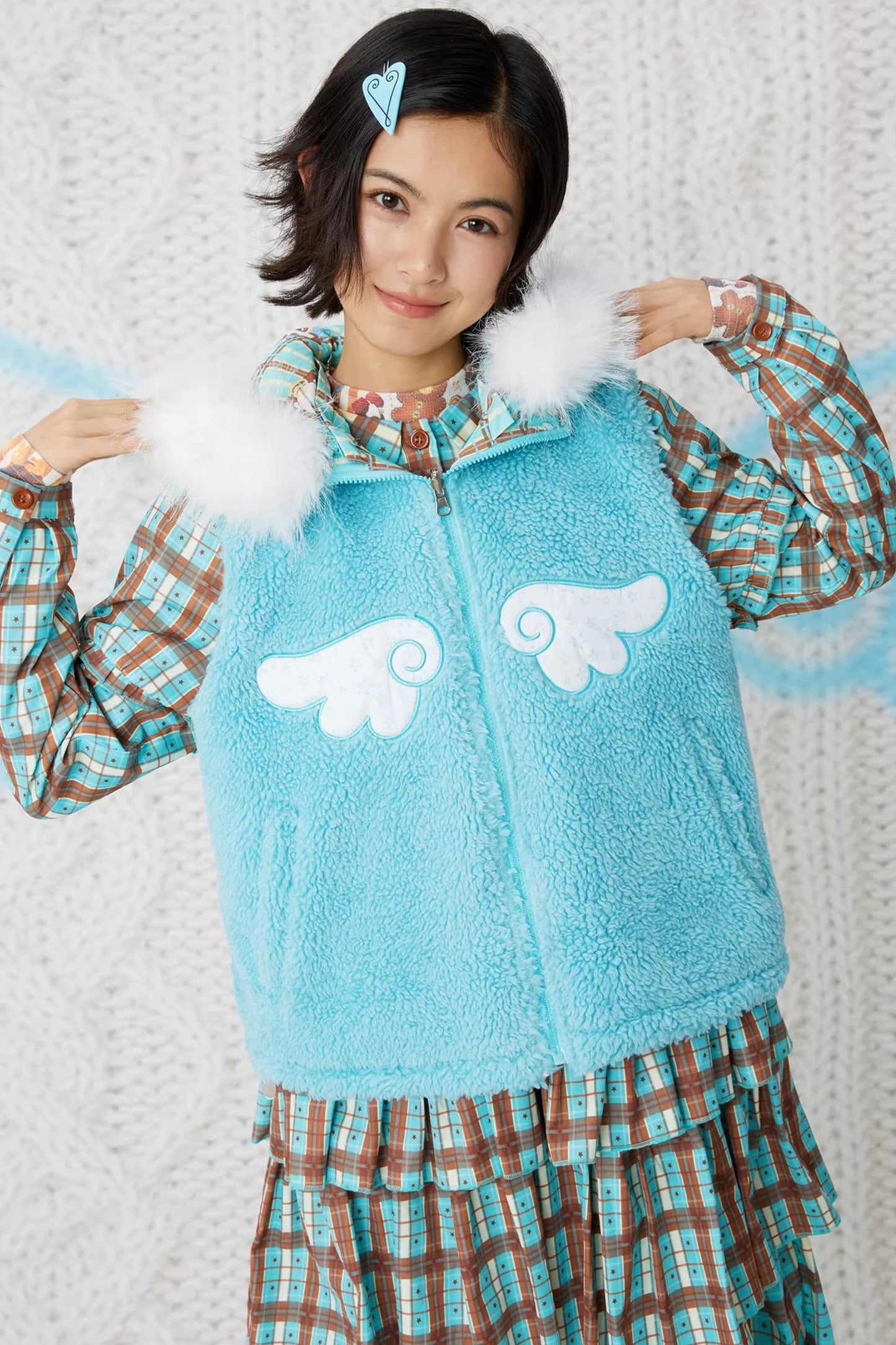 Double-Sided Panda Cotton Vest Jacket
