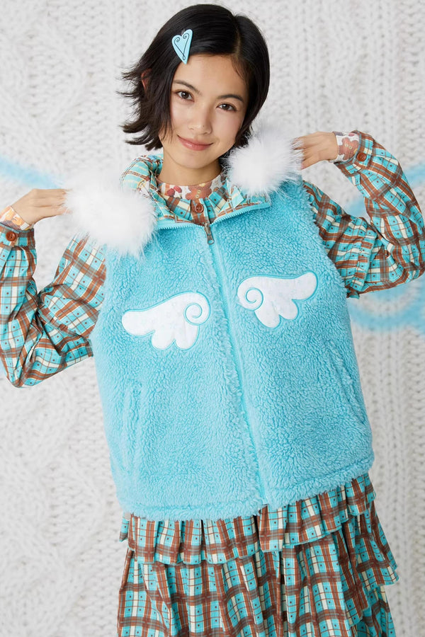 Double-Sided Panda Cotton Vest Jacket
