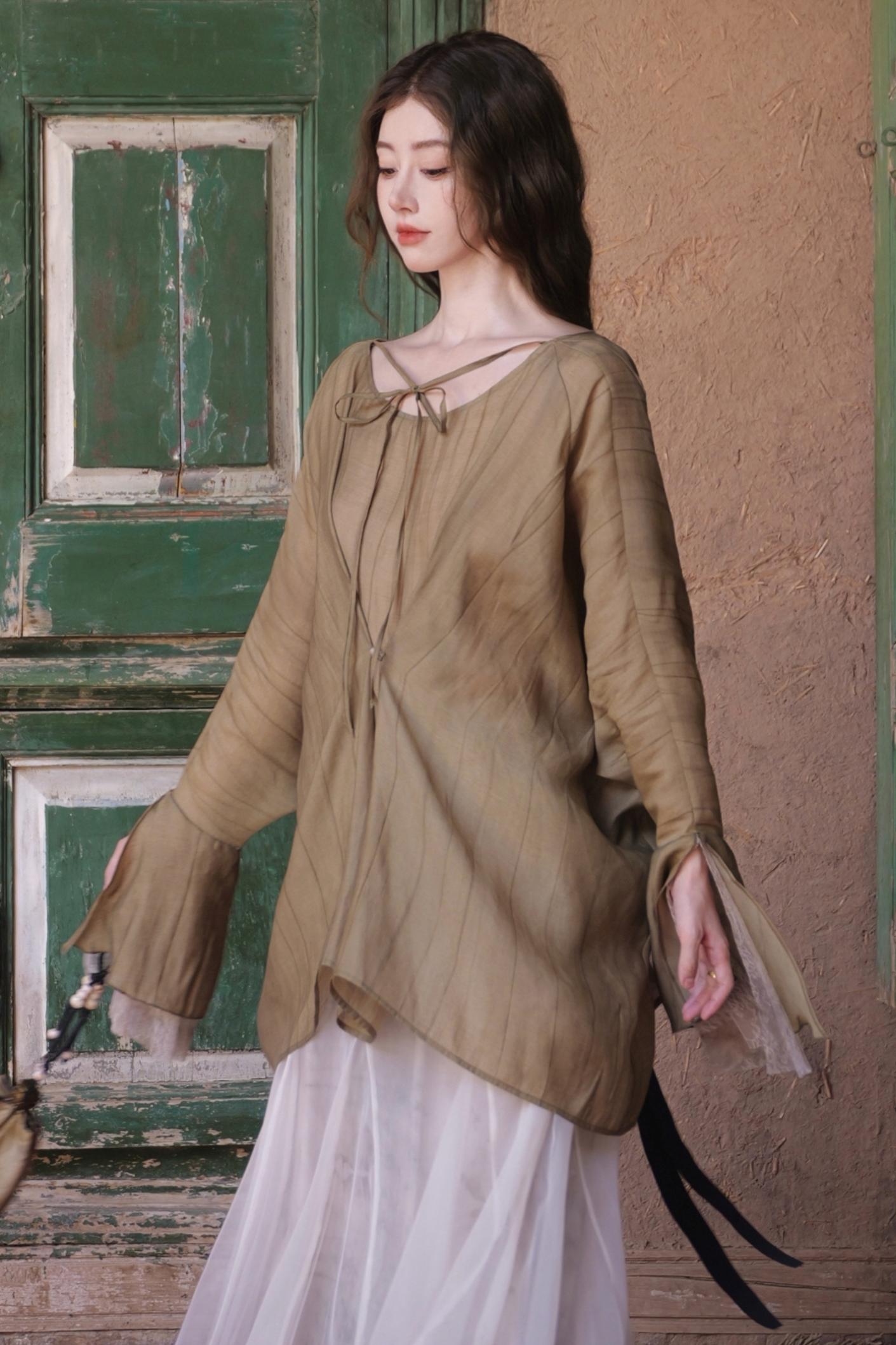 French Romantic Tencel Mesh Skirt Set-Up