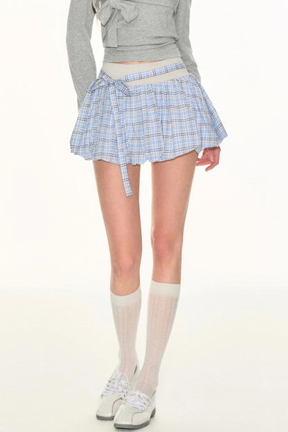 Plaid A-Line Skirt