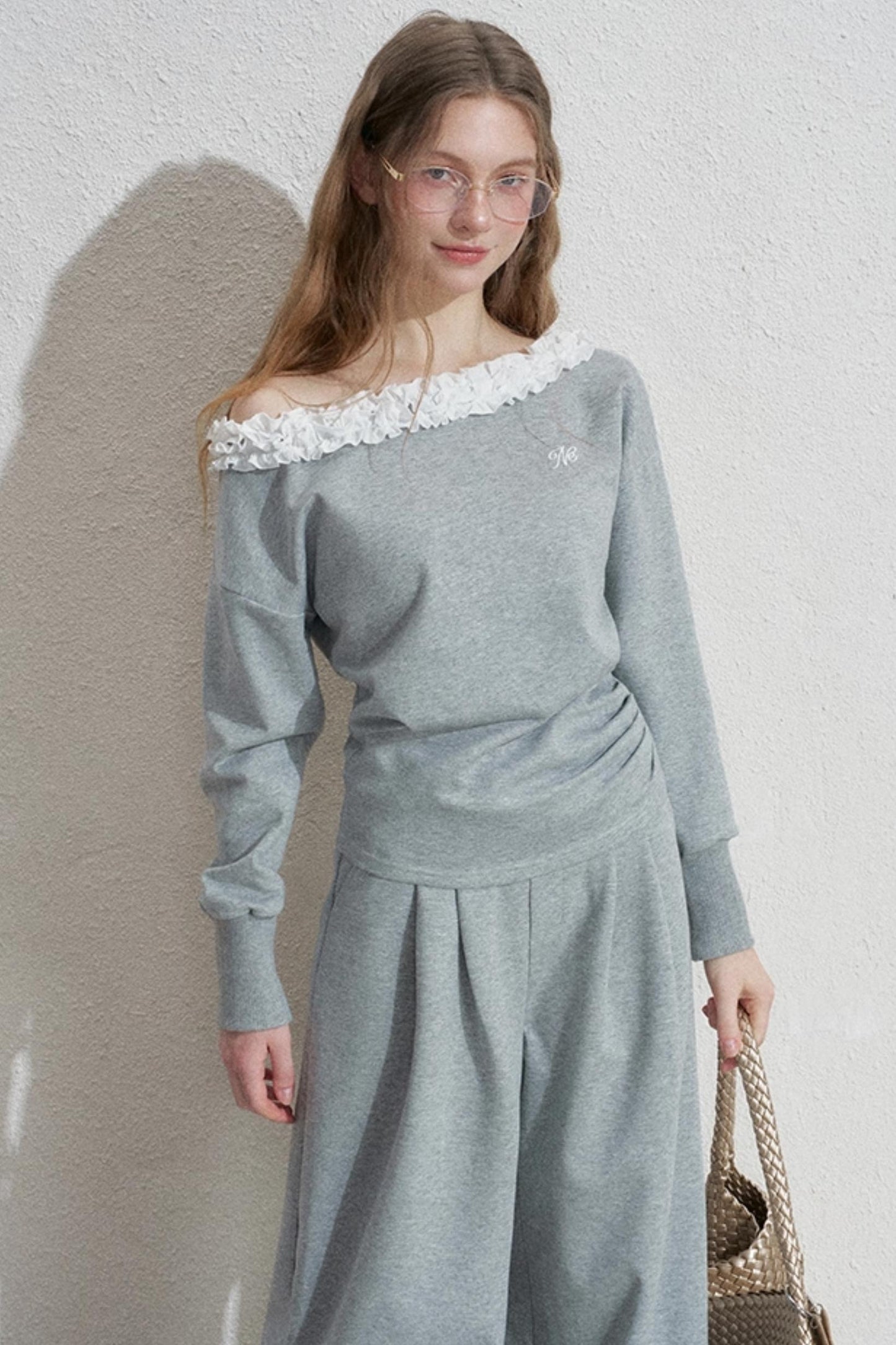 Empire Lace Top Two-Piece Set-Up