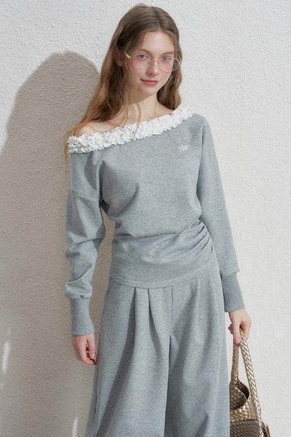 Empire Lace Top Two-Piece Set-Up