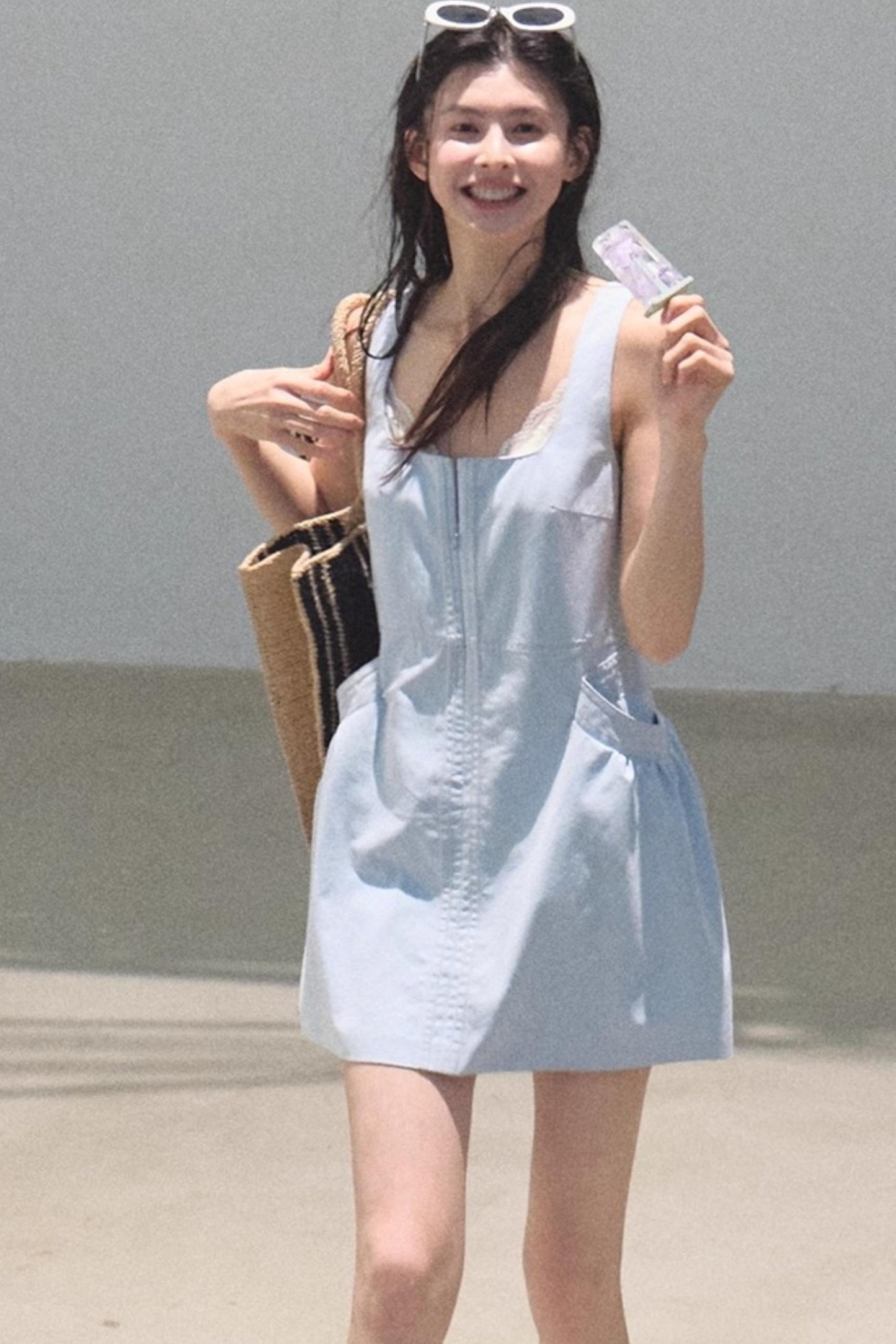Clear Blue Sky Denim Dress
