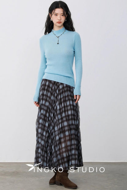 Light Blue Round Neck Sweater