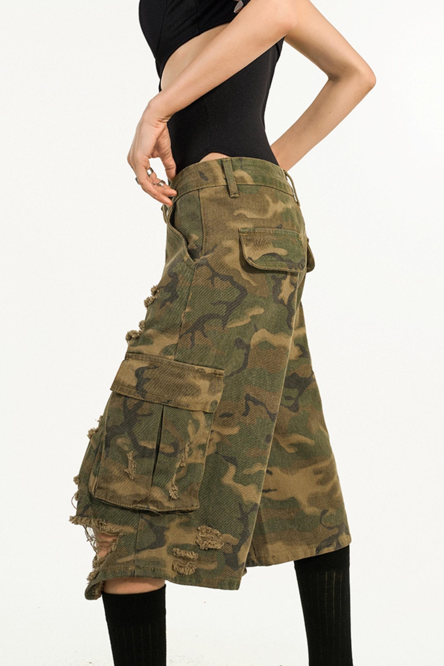 Vintage Camouflage Seven Pants