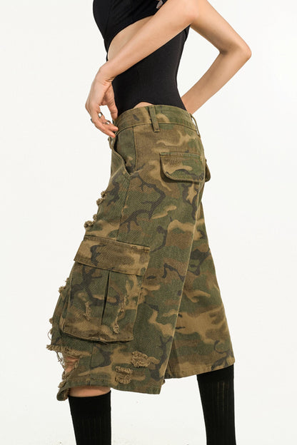 Vintage Camouflage Seven Pants
