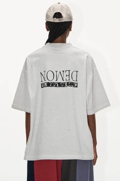 Aged Wash Short Sleeve Top