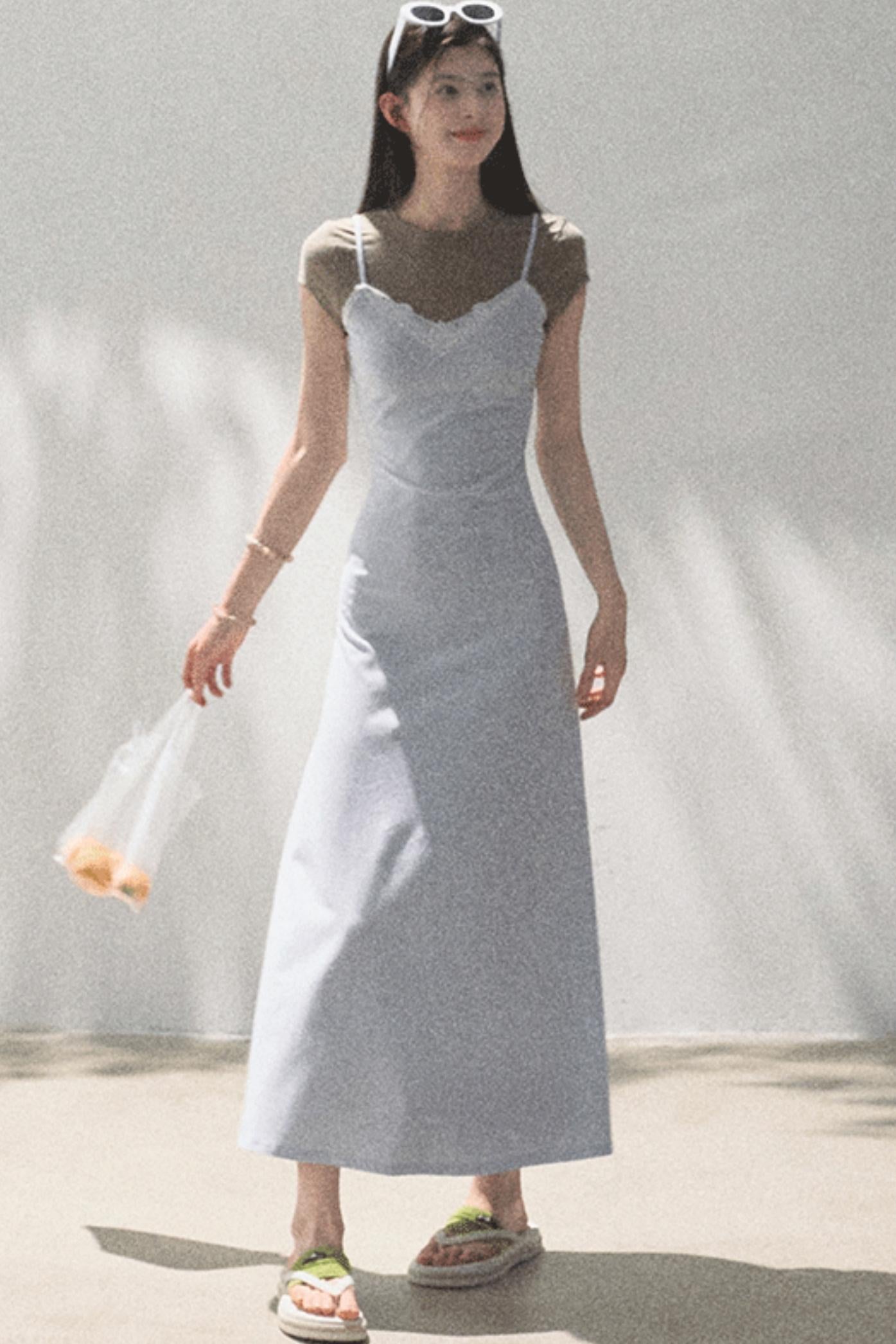 Chic Waist-Cinching Camisole Dress