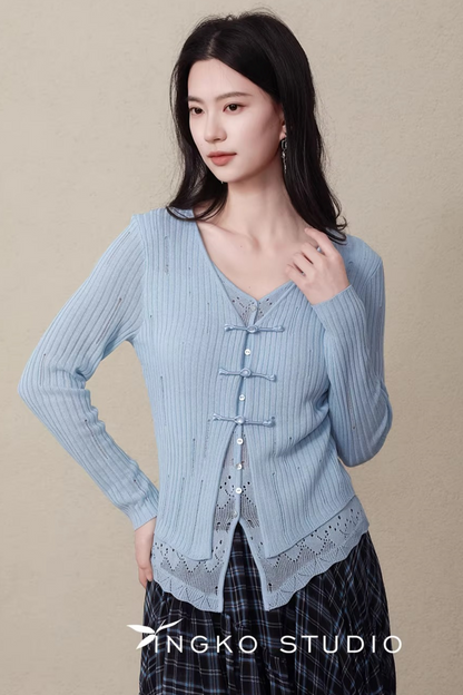 Ingko Cloud Blue Cardigan