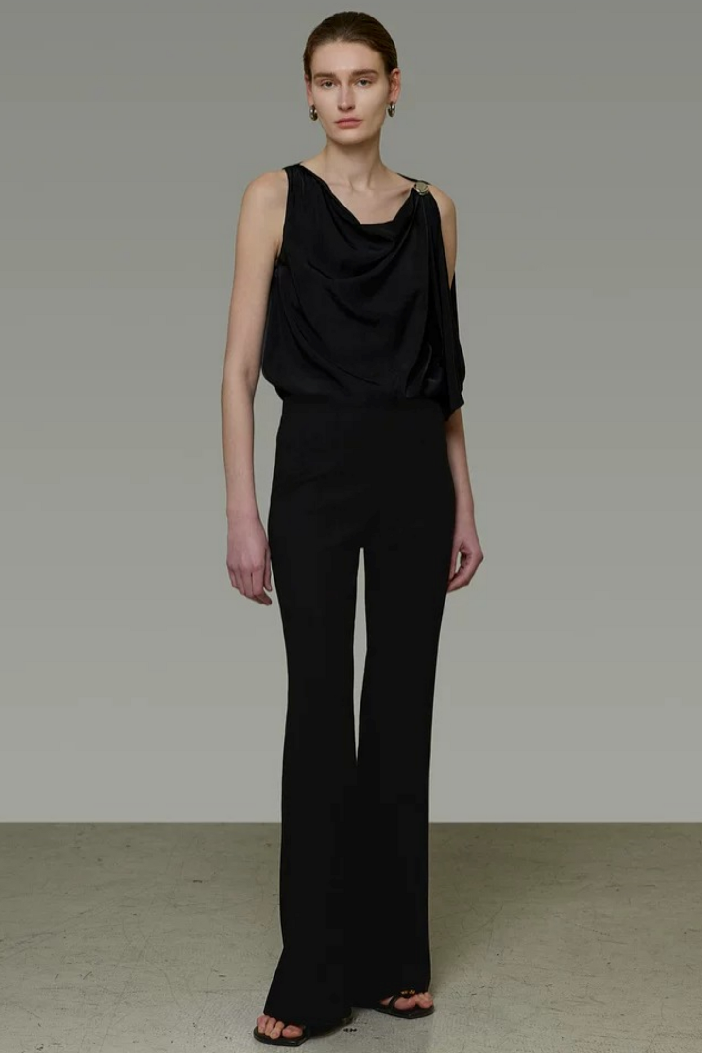 Elegant Black Flared Pants