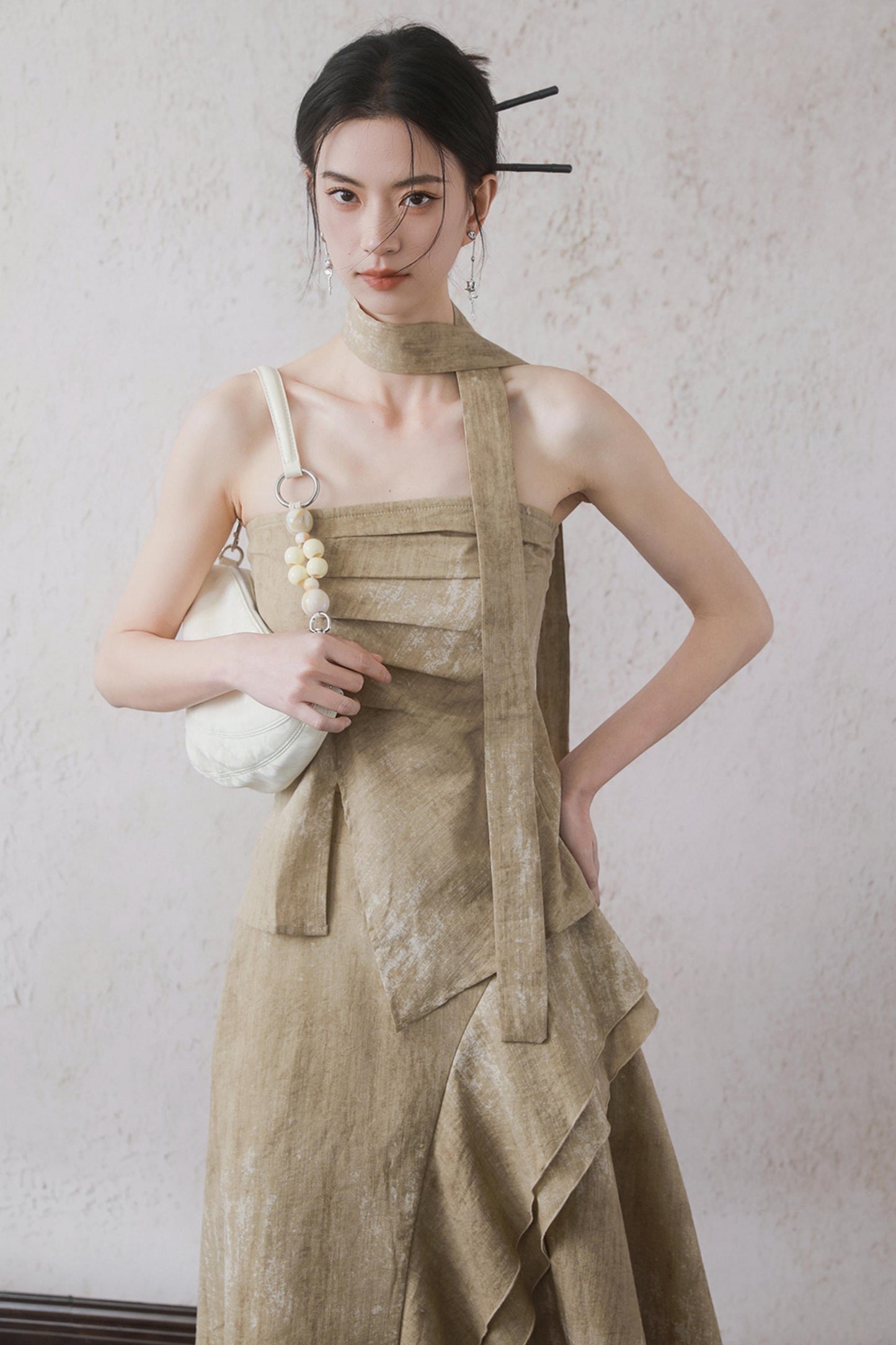 Oat-Dyed Lotus Leaf Ribbon Set