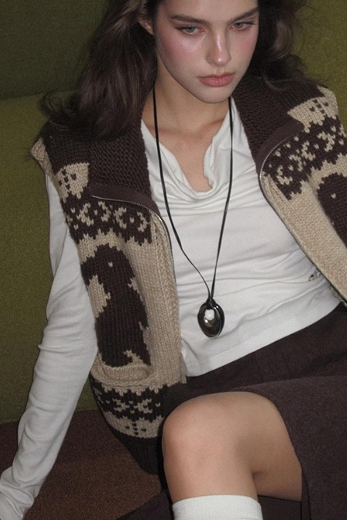 Rabbit Wool Cardigan