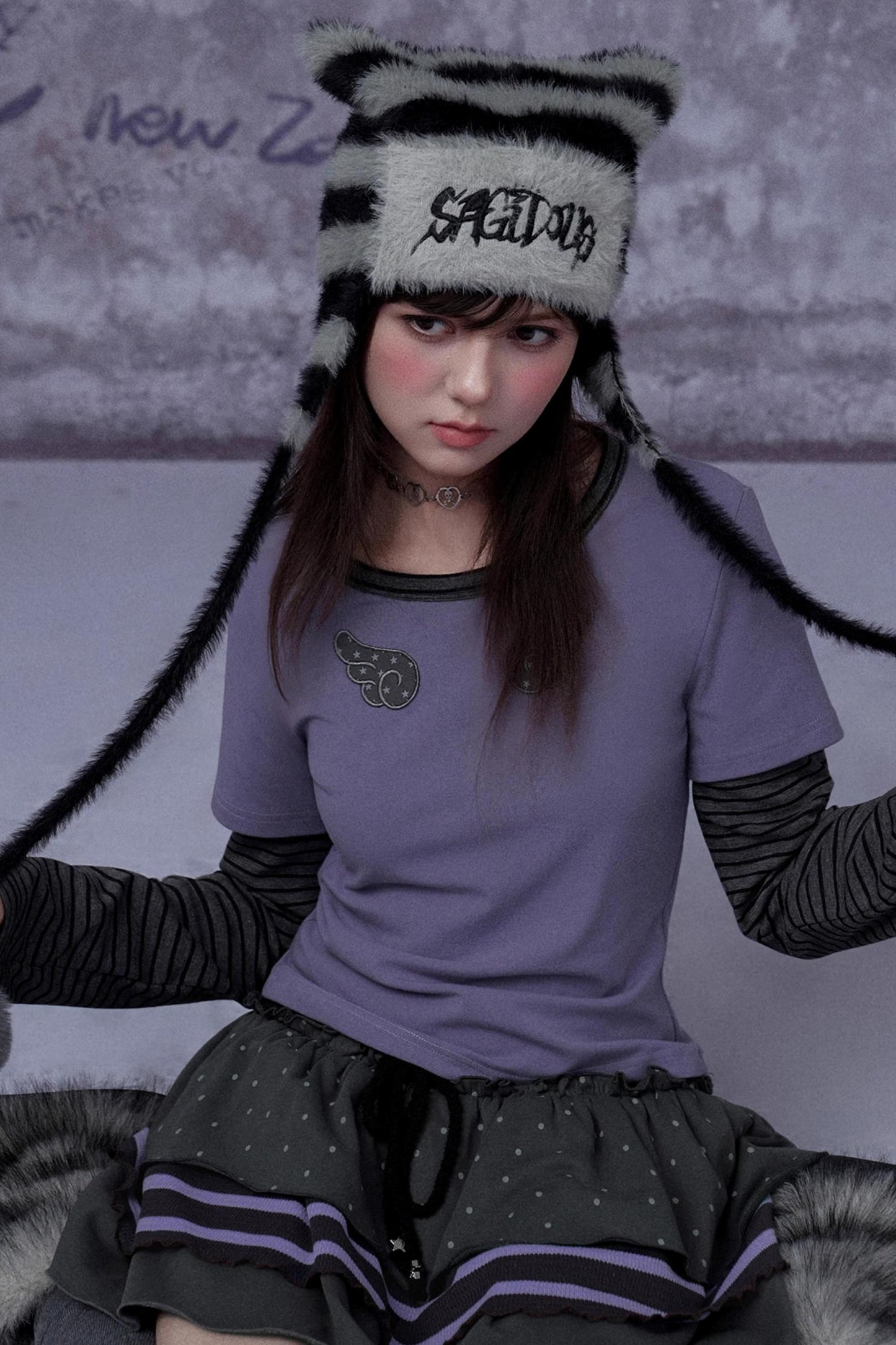 Faux Mink Cat Ear Hat