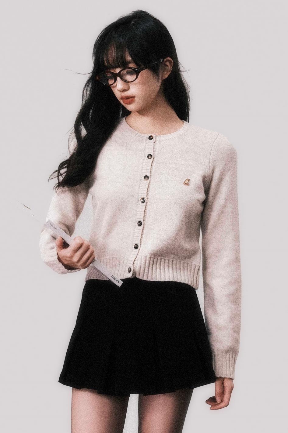 Straight Cut Vintage Wool Cardigan