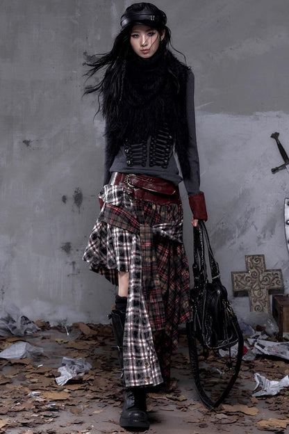 Vintage Fringe Triangle Scarf