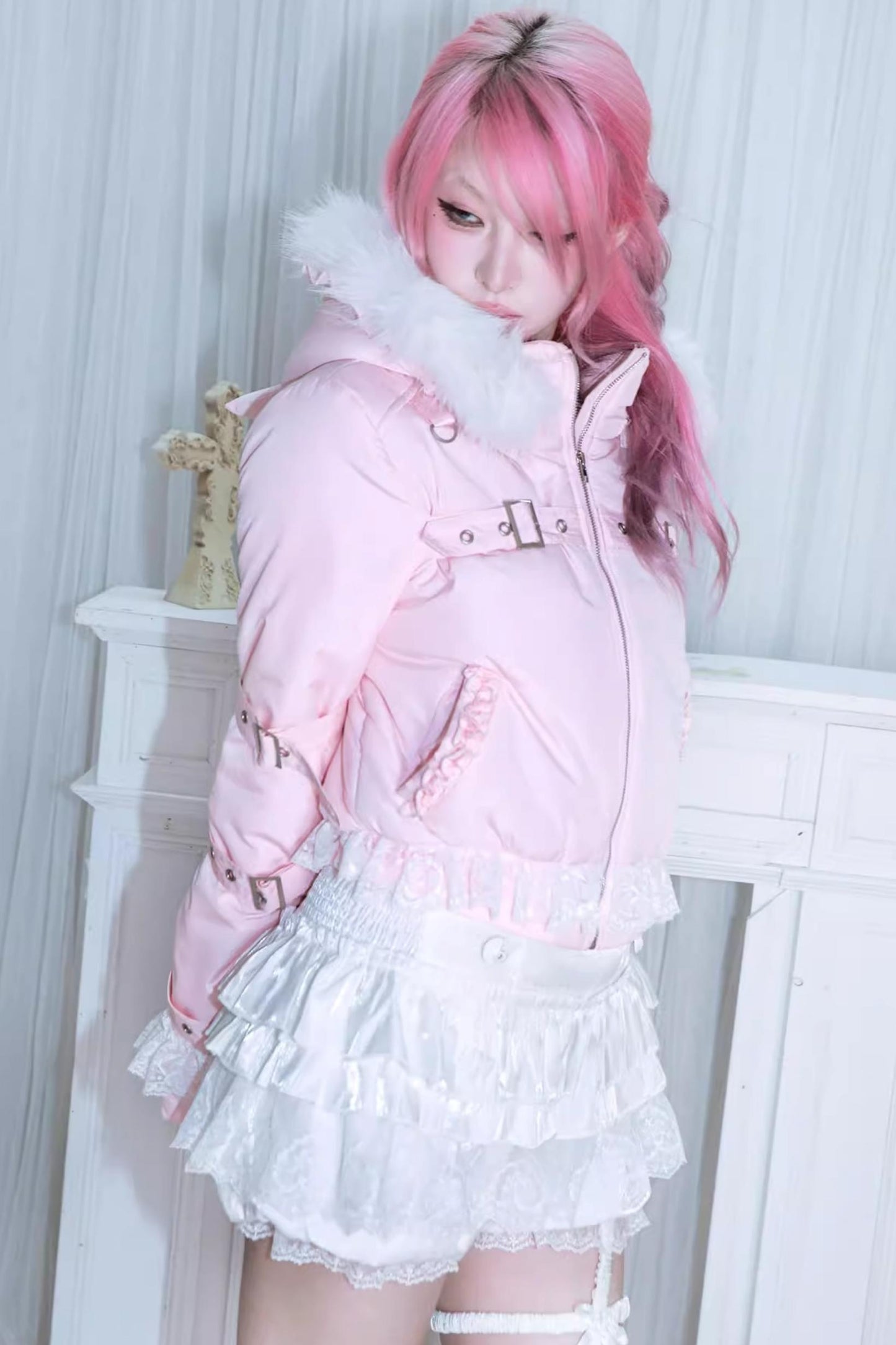 Detachable Hat Punk Jacket