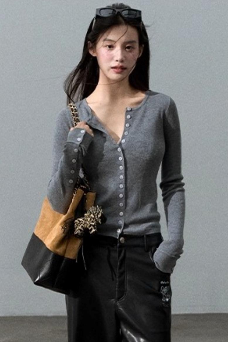 Mulberry Silk Slim Knit Cardigan