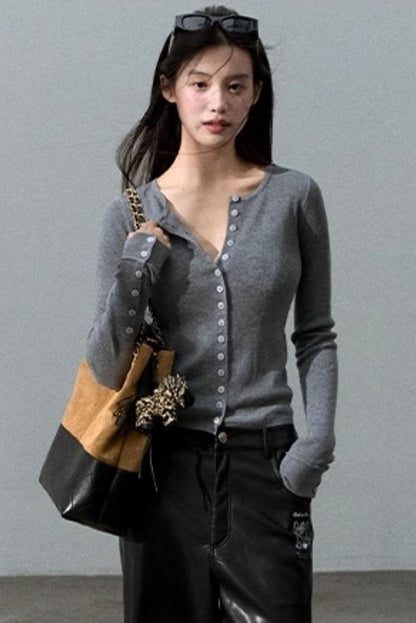Mulberry Silk Slim Knit Cardigan