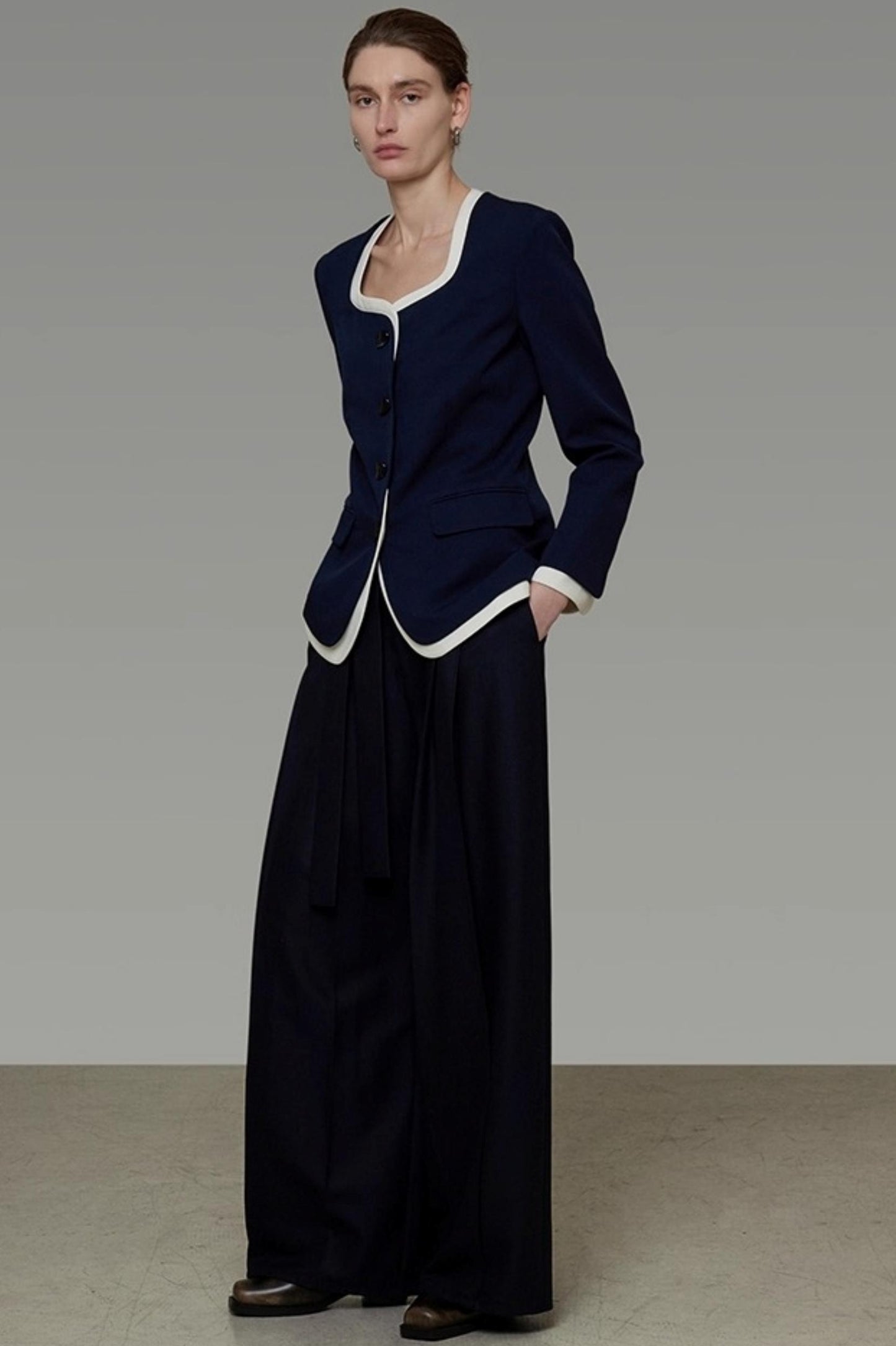 Chic Square Neck Waist Top