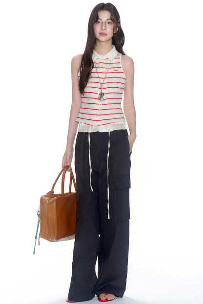 Sleeveless Striped Vest