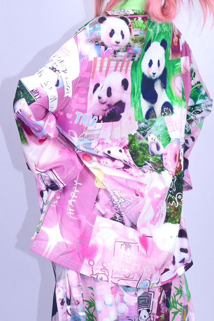 Panda Collage Printed Tang Top
