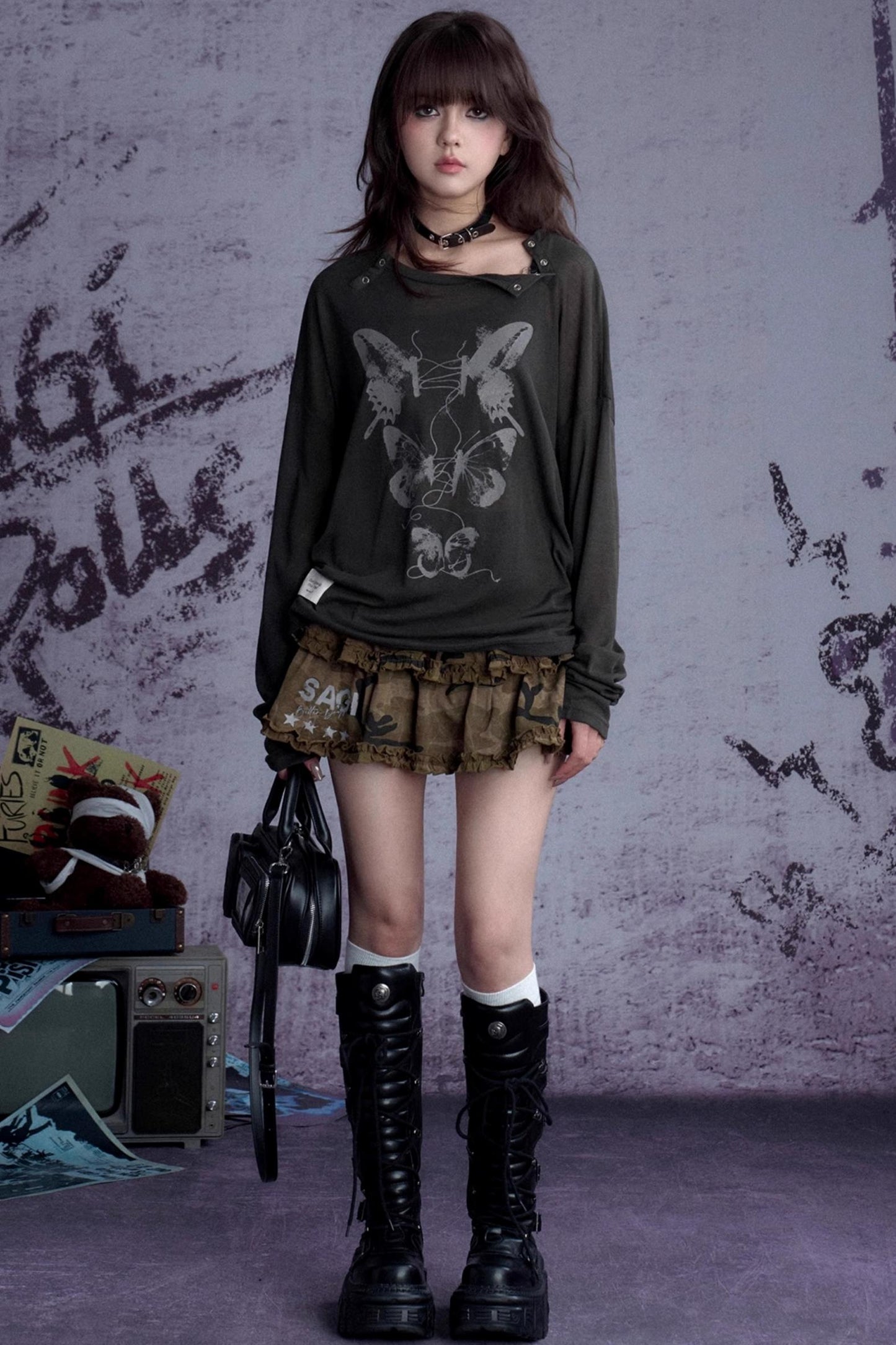 Sweetheart Camouflage Skirt