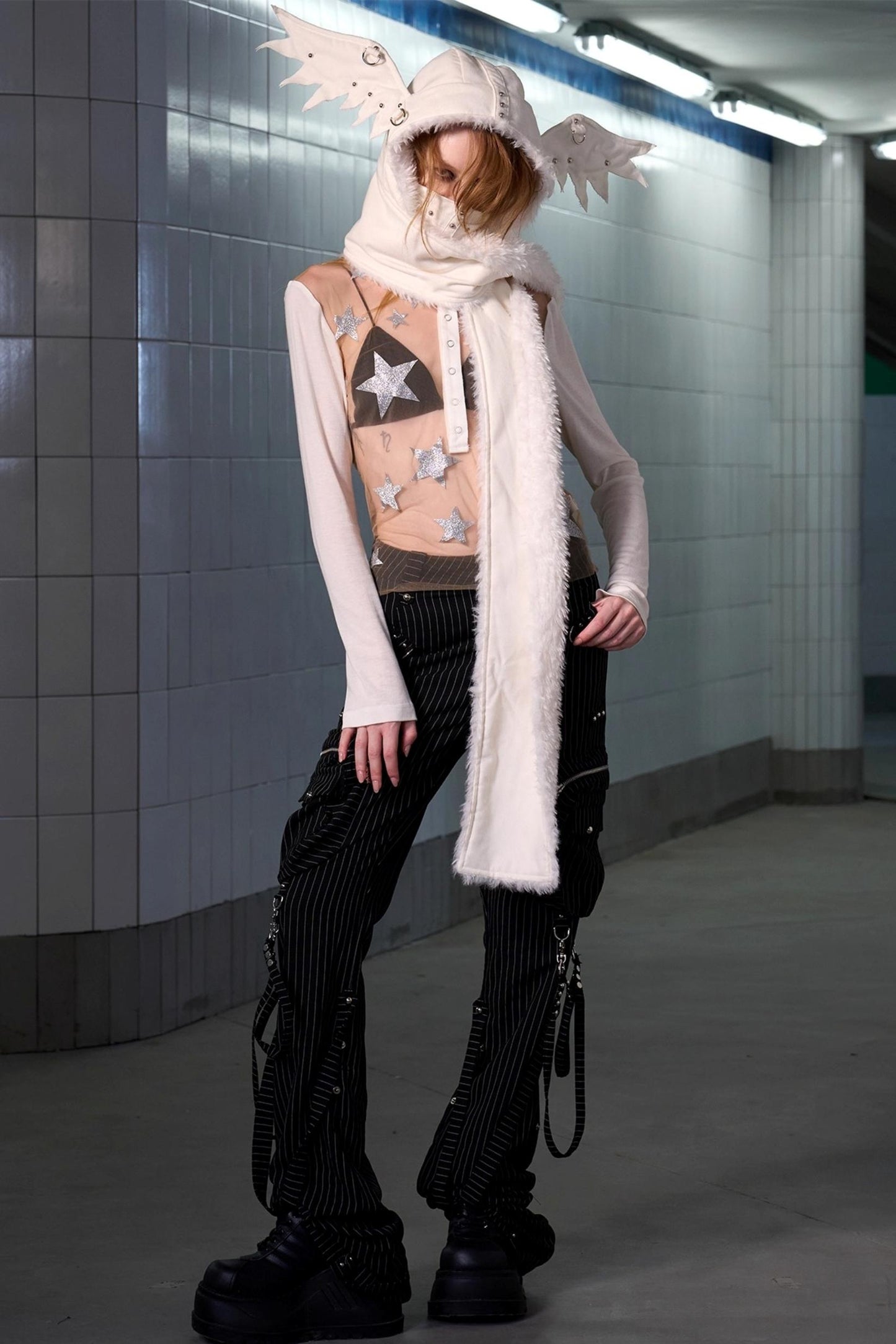 Angel Wings Cover-up Hat Scarf