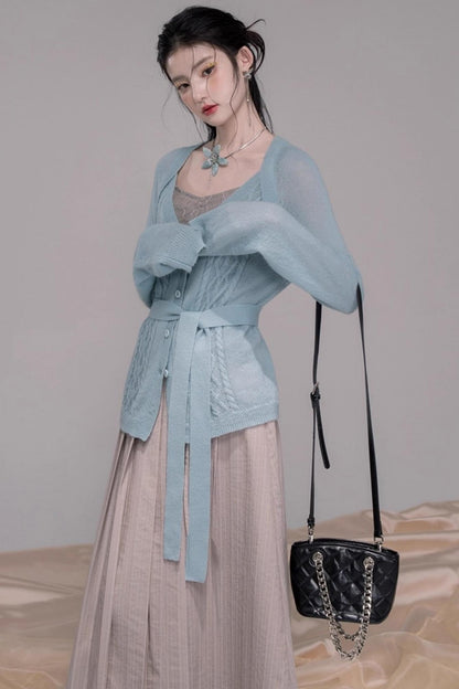 Wavy Diamond Cardigan