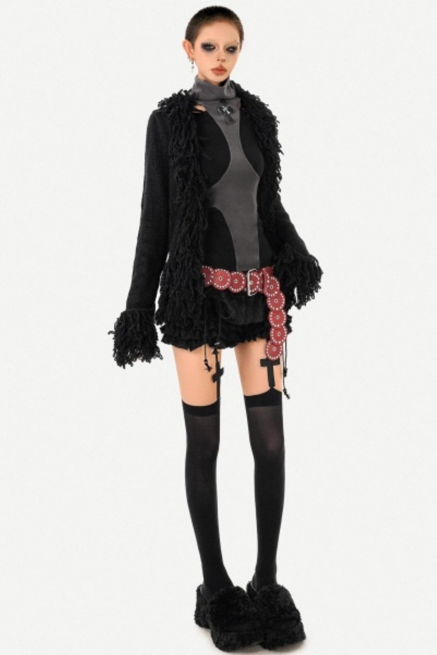 Black Asymmetrical Off-Shoulder Top