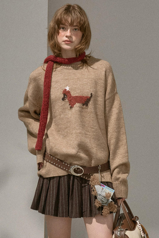 Holiday Dachshund Sweater Top