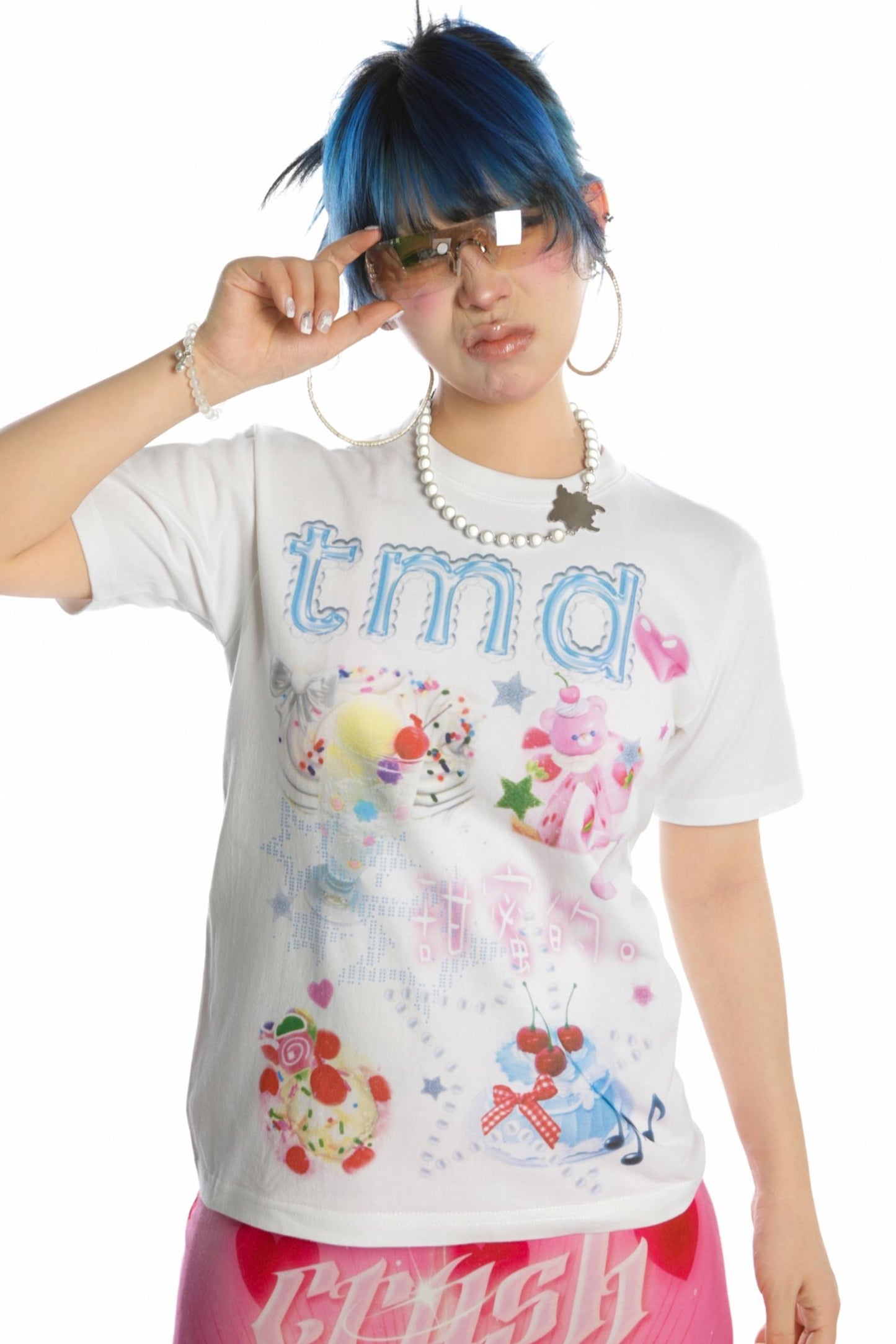 Sweet Cotton Shoulder T-Shirt