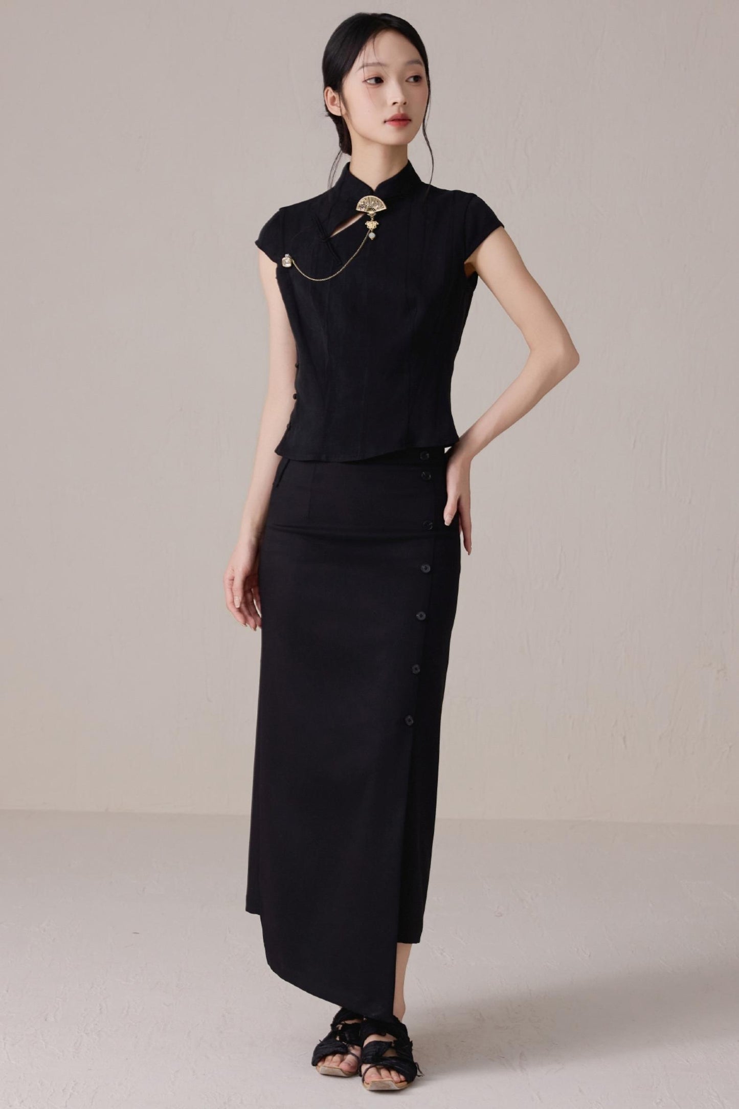 Black High-Waist Skirt