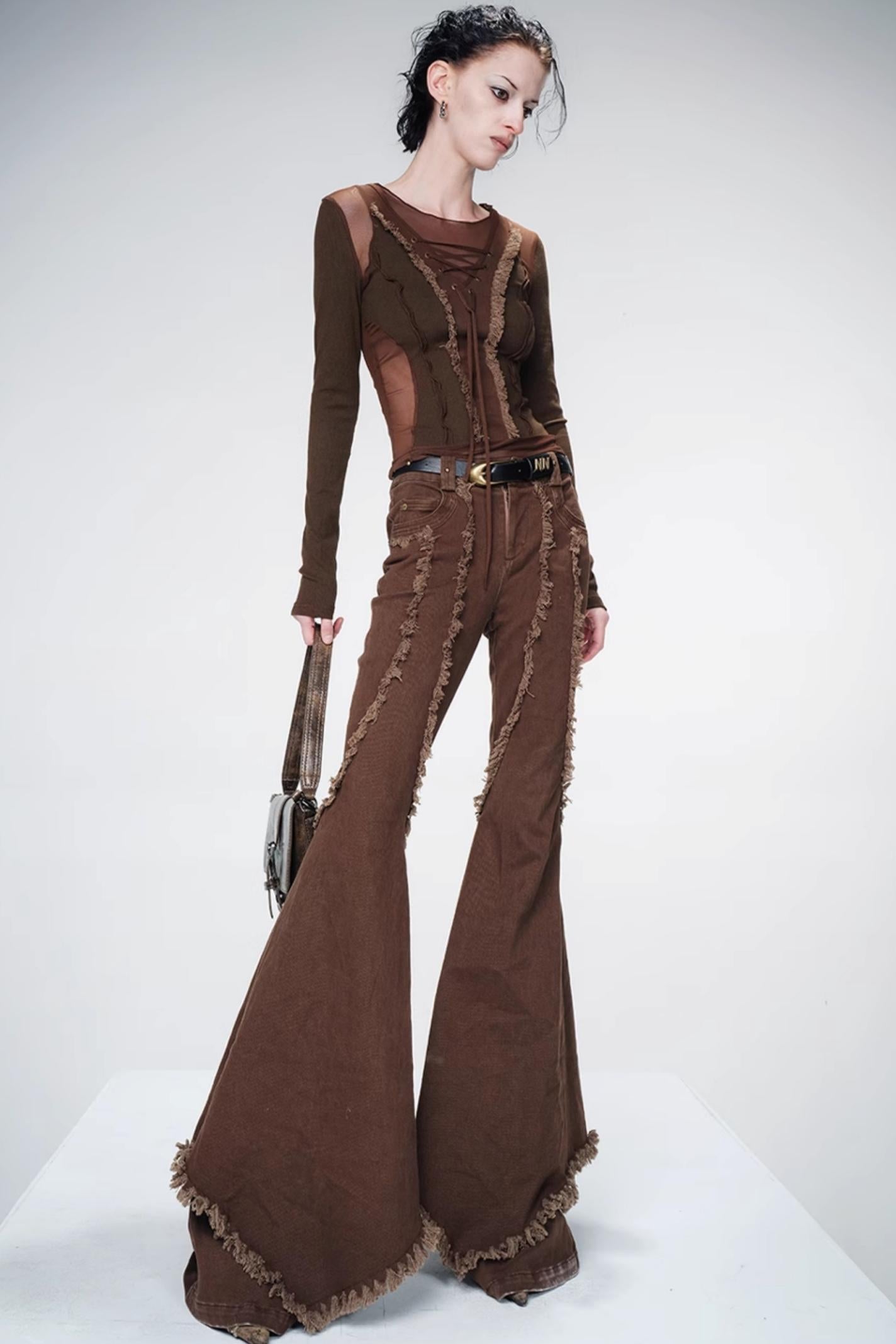 Slim Line Wide Pants