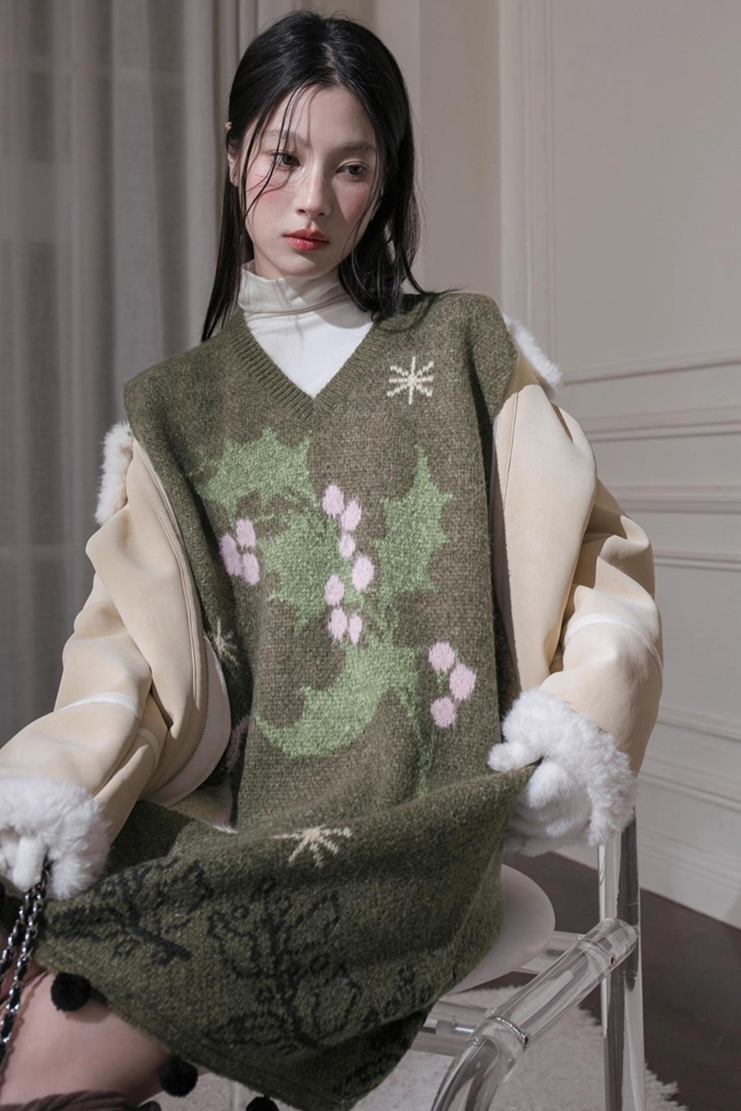 Pine Needle Knit Dress