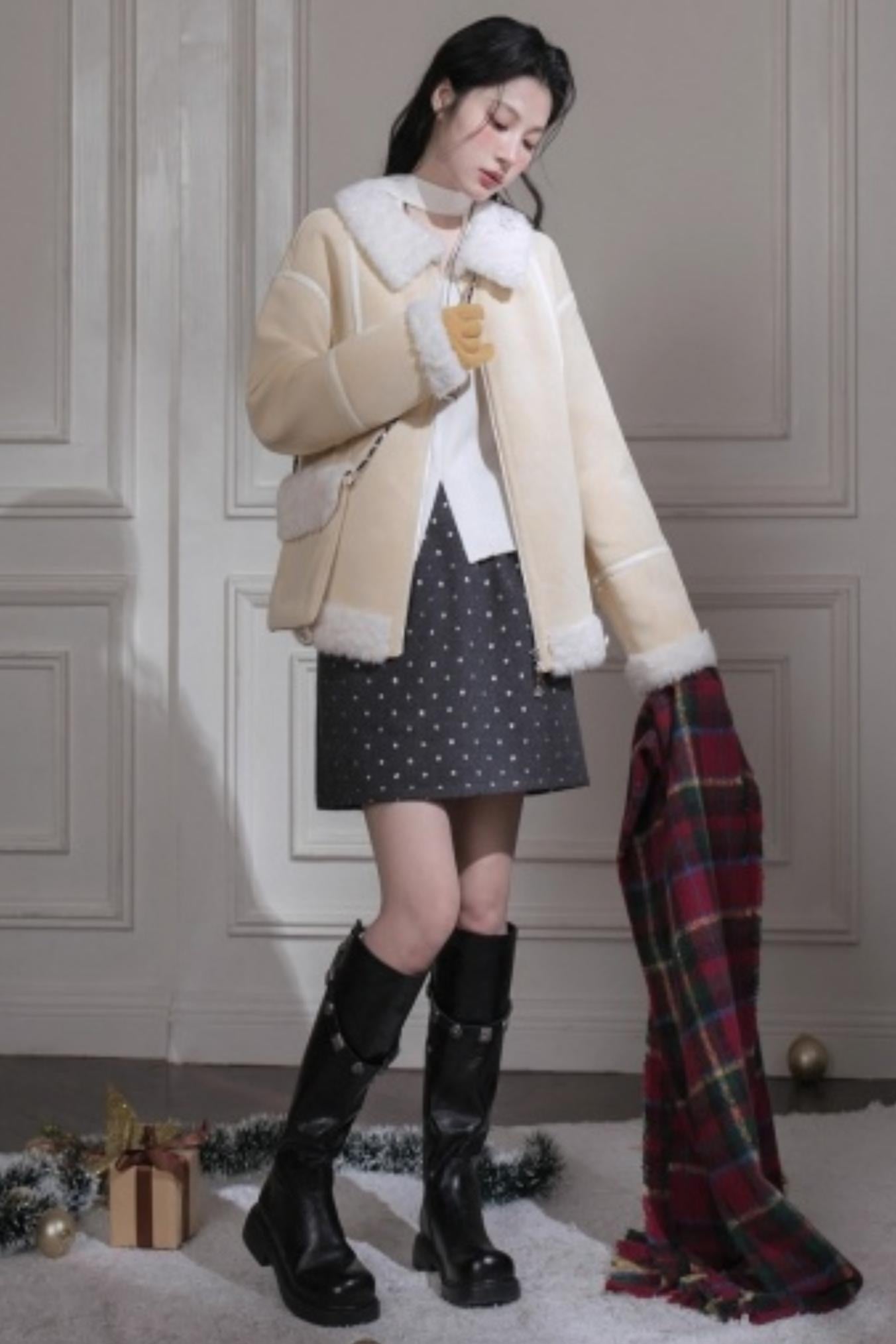 Dark Night Woolen Skirt