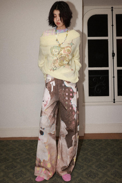 Doll Club Wide-Leg Jeans
