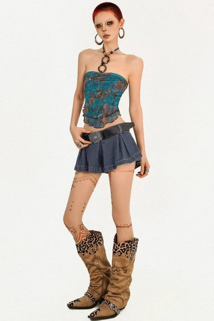 Mollieu Vintage Mesh Top