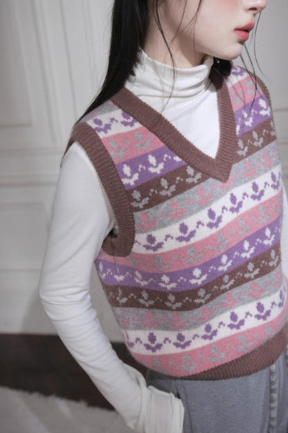 Winter Tulip Wool Vest