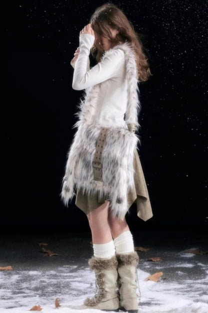 Punk Rabbit Ear Furry Bag