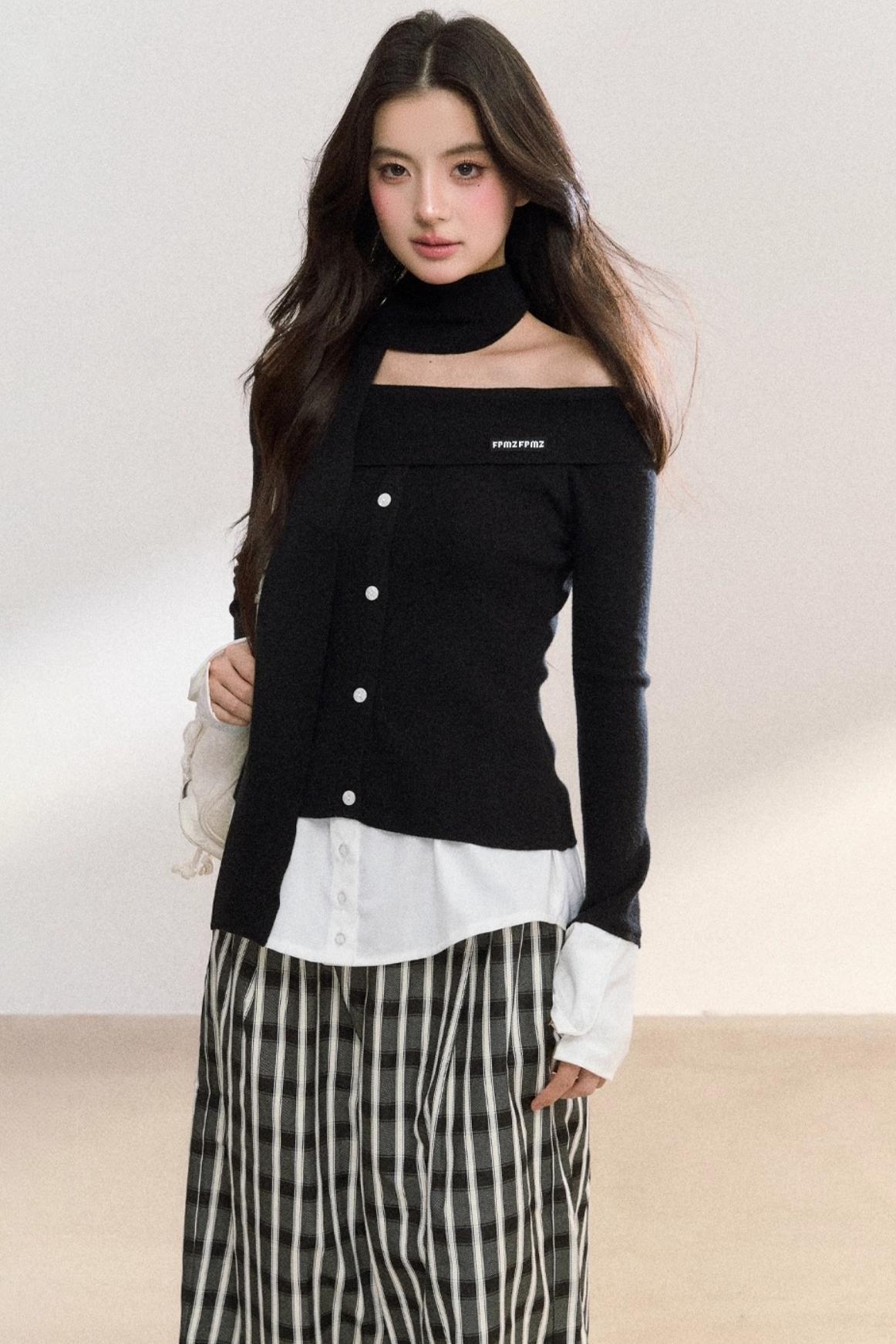 Patchwork Knitwear Sweater