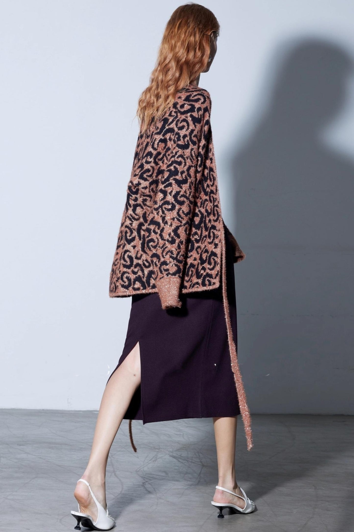 Alpaca Wool Midi Skirt