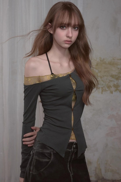 One-Sided Knitted T-Shirt