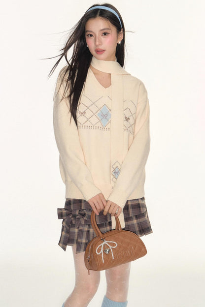 Twist V-Neck Sweater